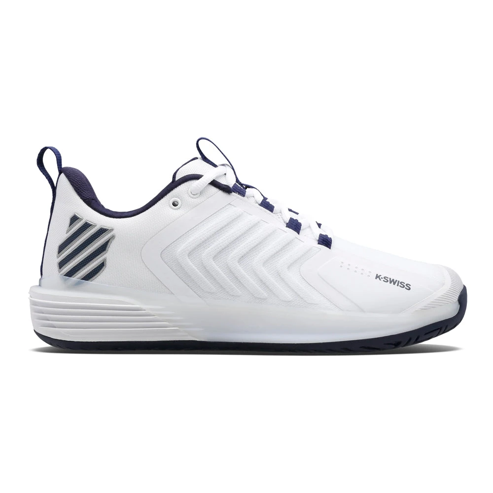 K-Swiss Ultrashot 3 (Men's) - White/Peacoat/Silver 3 K-Swiss Ultrashot 3 (Men's) - White/Peacoat/Silver