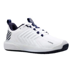 K-Swiss Ultrashot 3 (Men's) - White/Peacoat/Silver 7 K-Swiss Ultrashot 3 (Men's) - White/Peacoat/Silver -Sports Tennis 06988 177 C