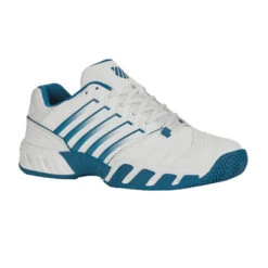 K-Swiss Bigshot Light 4 (Men's) - Brilliant White/Celestial/Scuba Blue -Sports Tennis 06989 126d