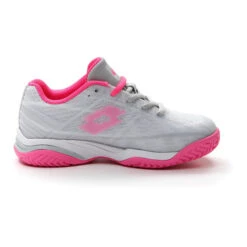 Lotto Mirage 300 All Court (Junior's) - Vapor Gray/Vivid Fuchsia/Cool Gray -Sports Tennis 210746 8T2 01