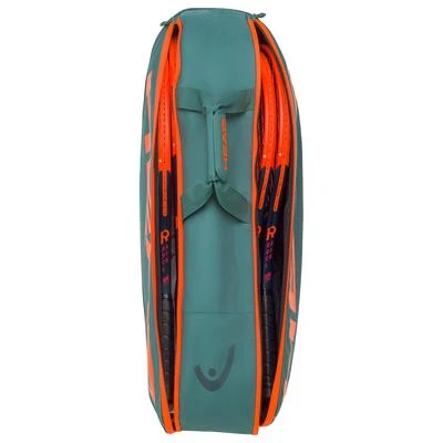Head Radical Pro 6 Racket Bag M - Dark Cyan/Fluo Orange 4 Head Radical Pro 6 Racket Bag M - Dark Cyan/Fluo Orange - Image 2