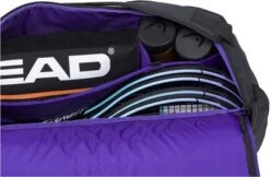 Head Gravity R-PET 6 Rackets Sport Bag - Black -Sports Tennis 283202 BKMX E