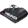 Head Tour Team Monstercombi 12 Racket Bag - Black/Orange -Sports Tennis 283422 BKOR A