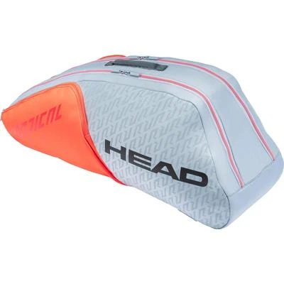 Head Radical Combi 6 Racket Bag - Grey/Orange 3 Head Radical Combi 6 Racket Bag - Grey/Orange