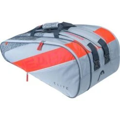 Head Elite Monstercombi 12 Racket Bag - Grey/Orange (2022)