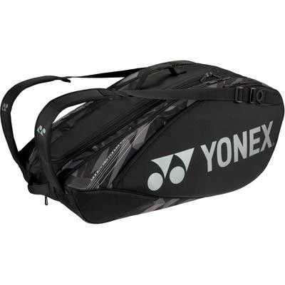 Yonex Pro 9 Racket Bag - Black/Silver 3 Yonex Pro 9 Racket Bag - Black/Silver