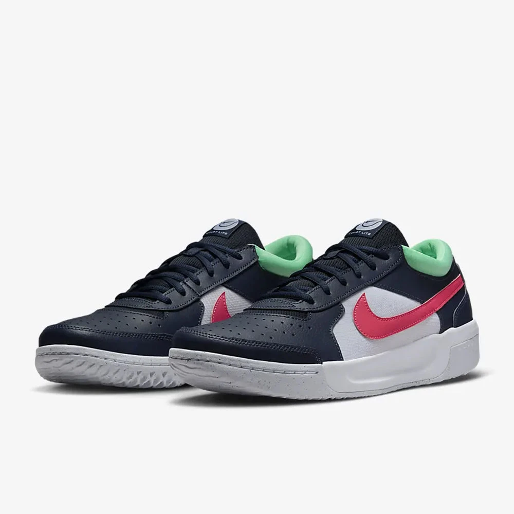 Nike Court Zoom Lite 3 (Men's) - Obsidian/Green Glow/White/Hyper Pink 6 Nike Court Zoom Lite 3 (Men's) - Obsidian/Green Glow/White/Hyper Pink - Image 4