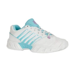 K-Swiss Bigshot Light 4 (Women's) - Brilliant White/Angel Blue/Sheer Lilac -Sports Tennis K96989 190d
