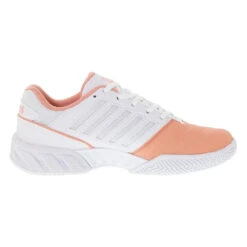 K-Swiss Bigshot Light 4 (Women's) - Peach Amber/White/Asphalt -Sports Tennis K96989 683 A