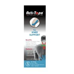 Acti-Tape Elastic Sports Tape -Sports Tennis Knee Support Front 2 scaled 1