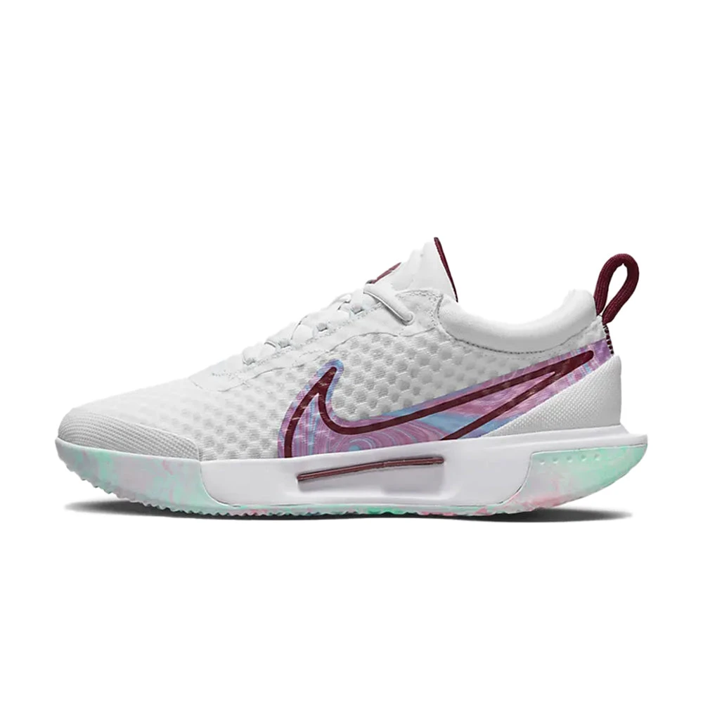 Nike Court Zoom Pro (Women's) - White/Dark Beetroot 4 Nike Court Zoom Pro (Women's) - White/Dark Beetroot - Image 2