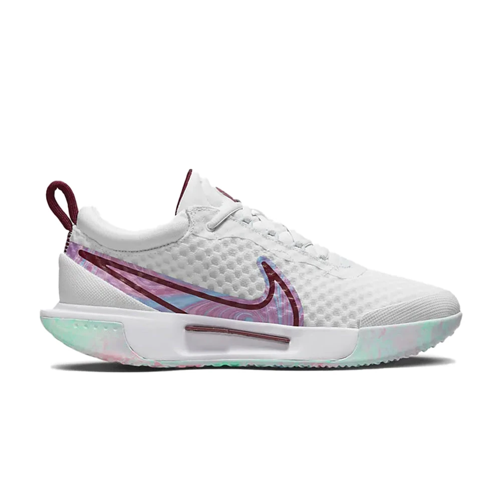 Nike Court Zoom Pro (Women's) - White/Dark Beetroot 3 Nike Court Zoom Pro (Women's) - White/Dark Beetroot