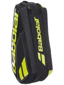 Babolat Pure Aero 6 Pack Bag Black/Yellow -Sports Tennis rs 4 5f7399f6 70f6 4ad5 9b86 921b6822863d